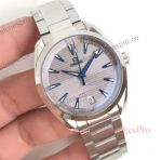 Mens Omega Seamaster Aqua Terra 150m Grey Dial Stainless Steel Replica Watches 